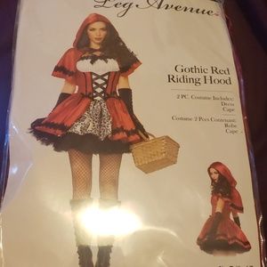 Gothic red riding hood costume
